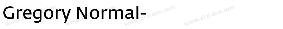 Gregory Normal字体转换